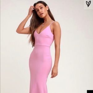 Lulus Infinite Glory Pink Maxi Dress